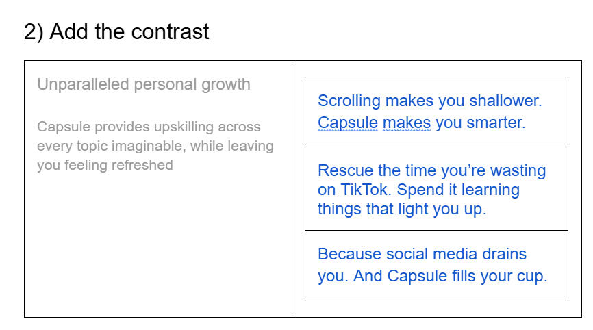 2) Add the contrast