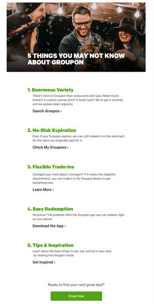 New user onboarding