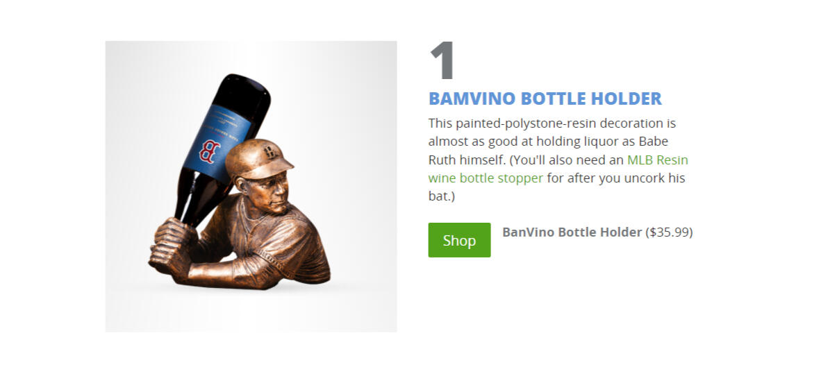 "Bamvino bottle holder" product description